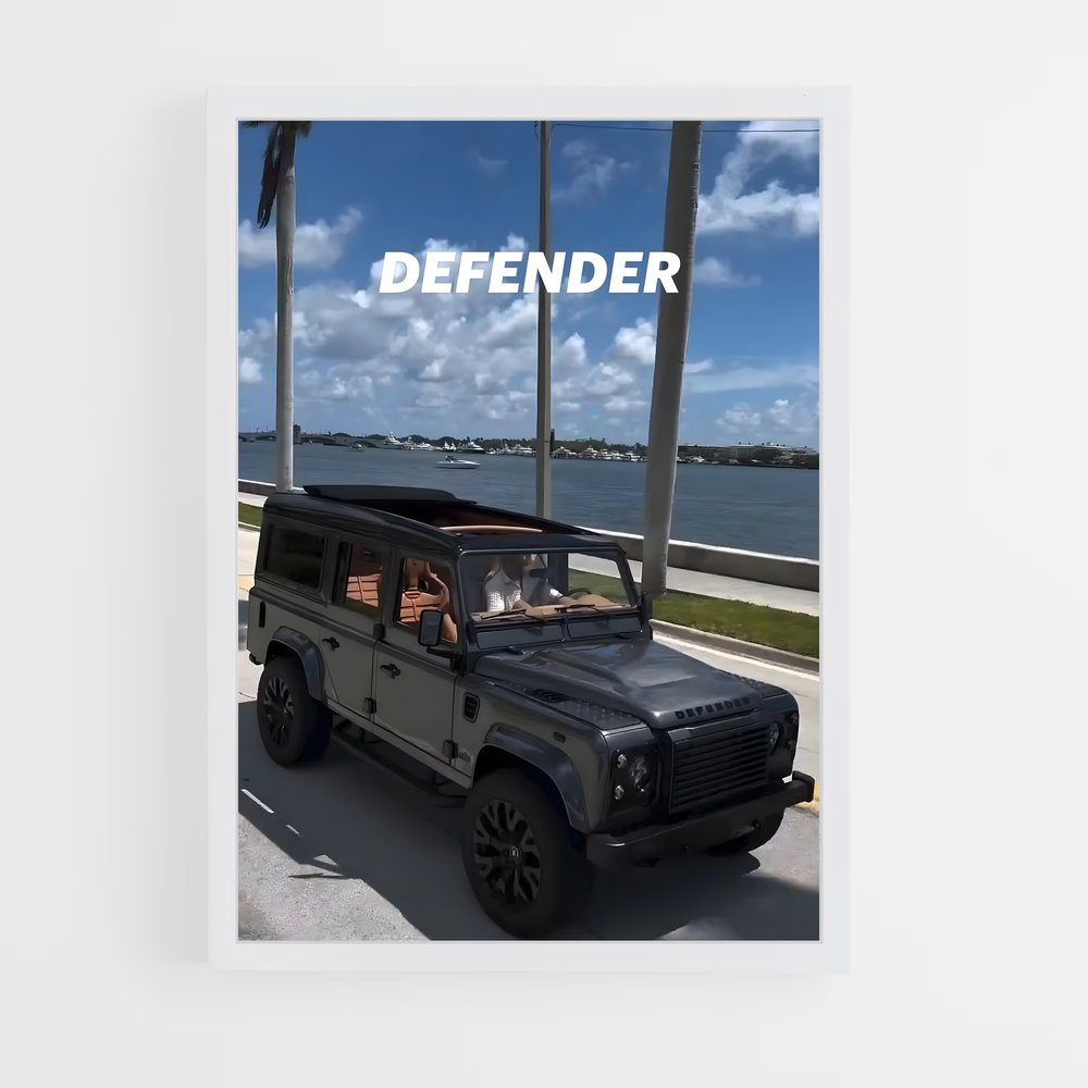 Poster Land rover (vue 3)